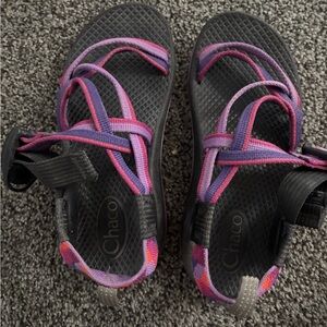 Chaco Black and Purple Sandals